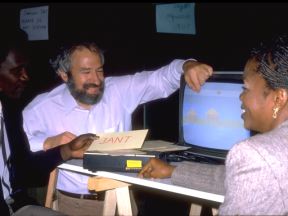 Seymour Papert & Senegalese Colleagues (photo by Robert Mohl, ©~1982)
